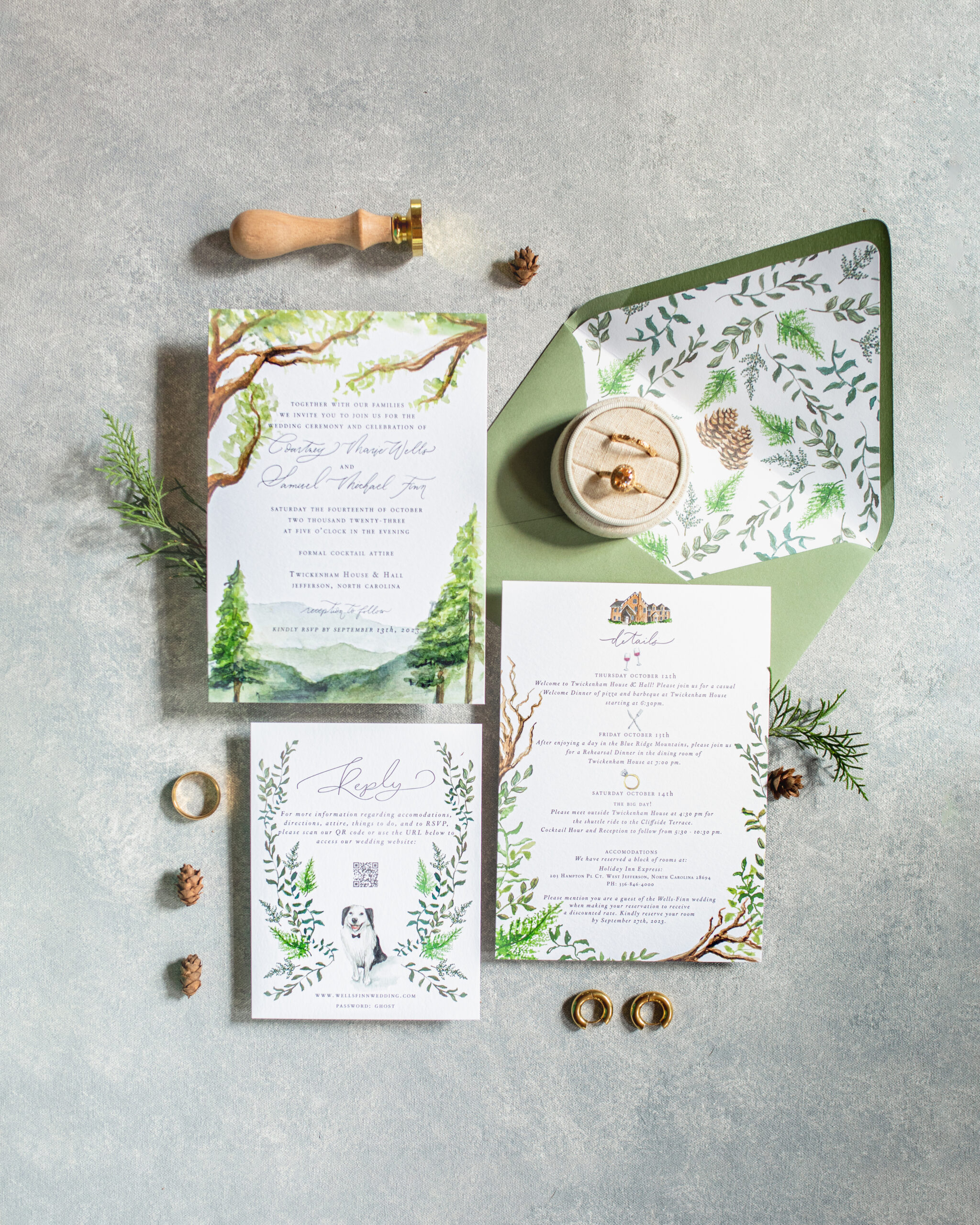 details for a wedding day in north carolina
